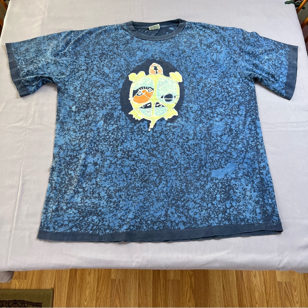 Vintage 80's Batik Turtle Dye Tee